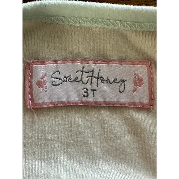 SweetHoney Dreamer Pajama Layette Pink Green Bunny Frolic Long Sleeve Ruffle 2T - Picture 7 of 8